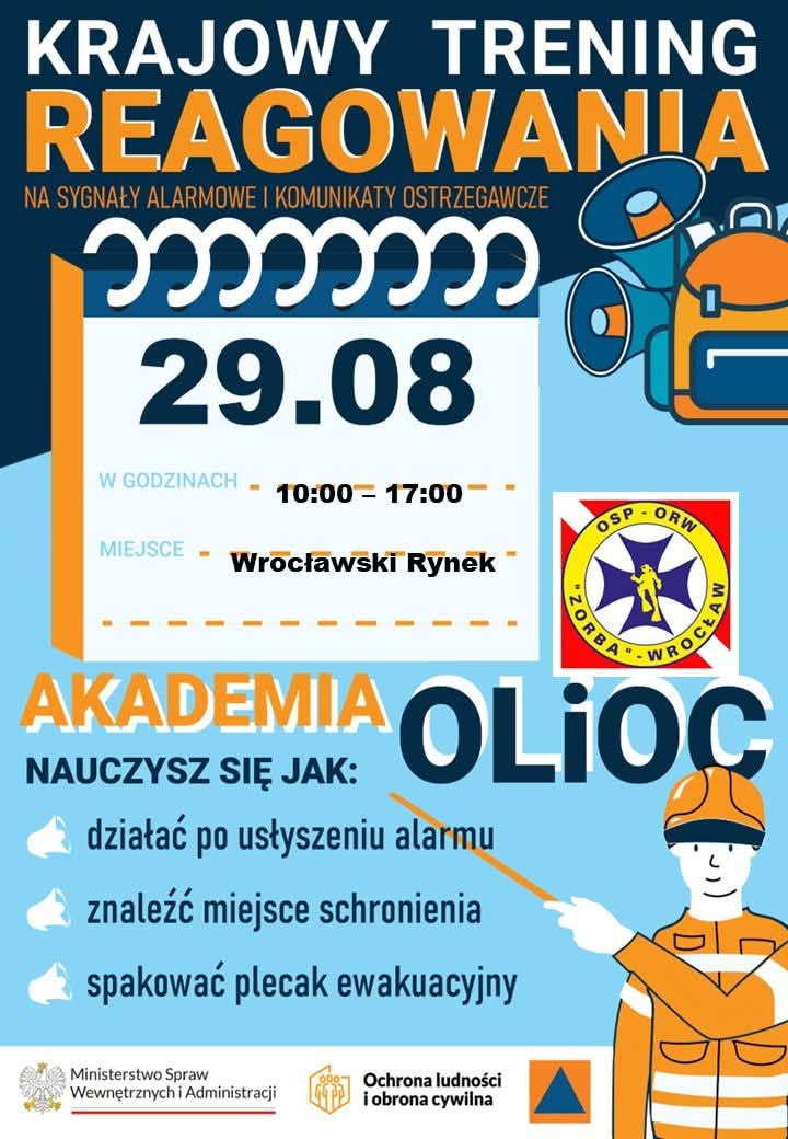 National Response Training at Wrocław Market Square with OSP Water Rescue Unit